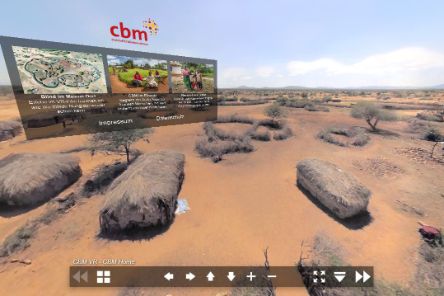 Luftaufnahme eines Massai-Dorfs