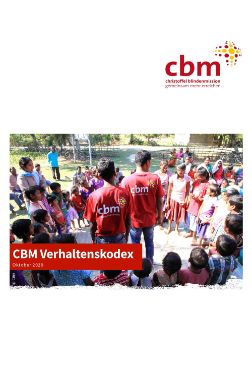 Titelseite des "Code of Conduct" von CBM International