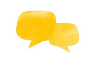 Zwei Gesprächsblasen